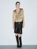 Lapel Ruched Long Sleeve Shirts sold by Urban Revivo