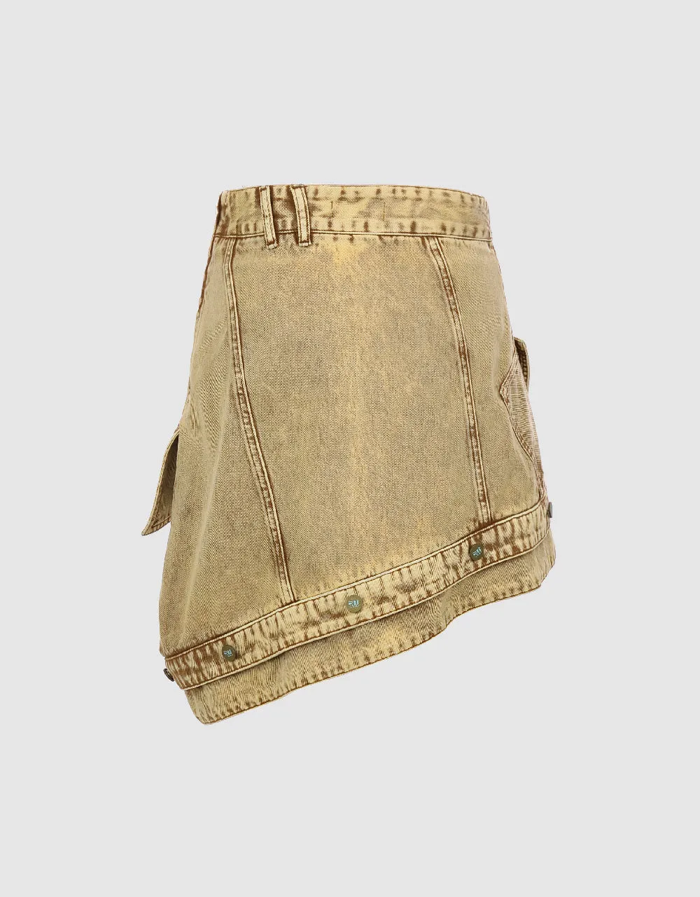 Irregular Hem Denim Mini Skirts sold by Urban Revivo product image thumbnail 2