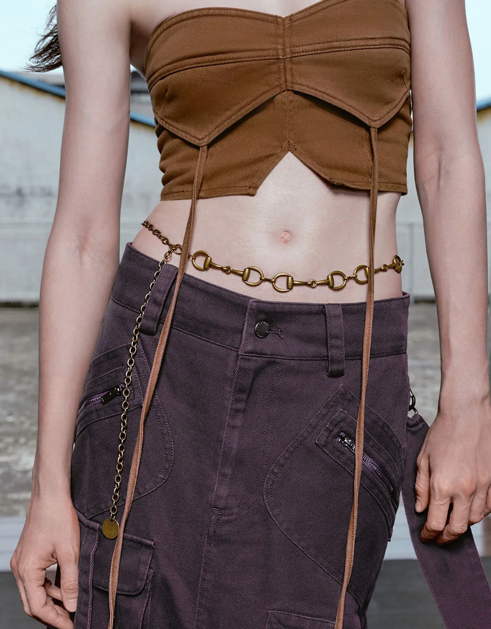 Split Hem Cargo Straight Skirts sold by Urban Revivo product image thumbnail 5