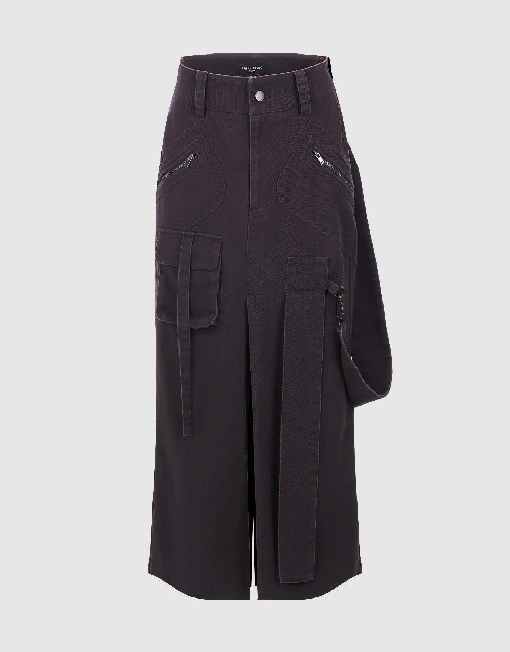 Split Hem Cargo Straight Skirts sold by Urban Revivo