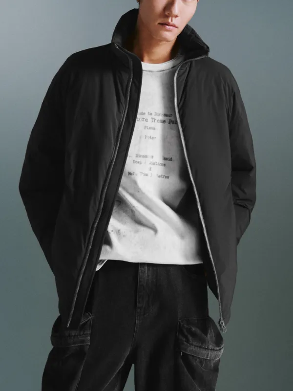 Zip Up Front Padded Down Outerwear sold by Urban Revivo