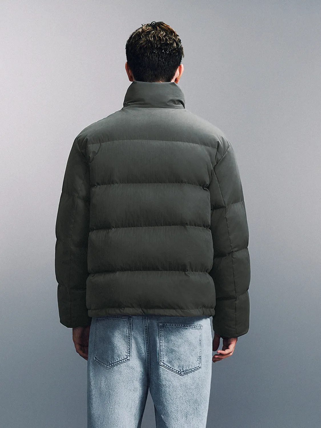 Press Button Padded Down Outerwear sold by Urban Revivo product image thumbnail 2