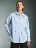 Button Up Loose Long Sleeve Shirts sold by Urban Revivo