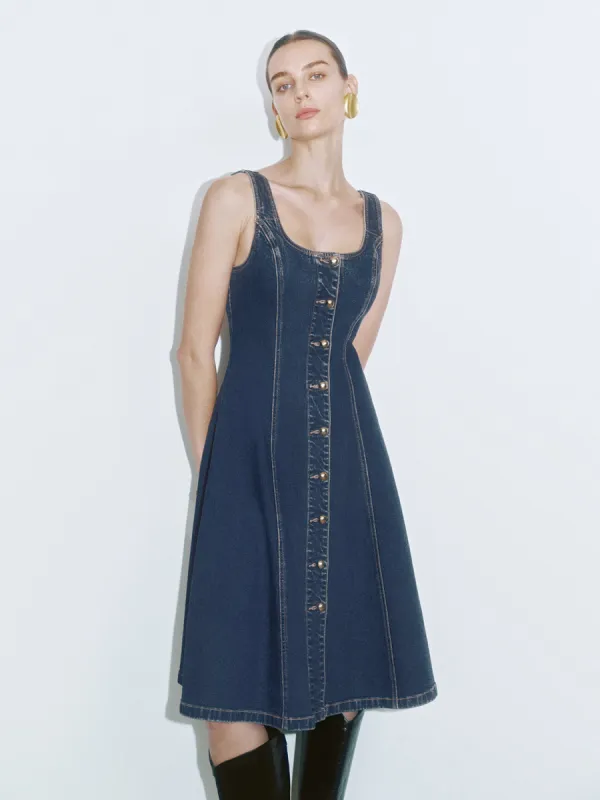 A-Line Denim Dresses sold by Urban Revivo