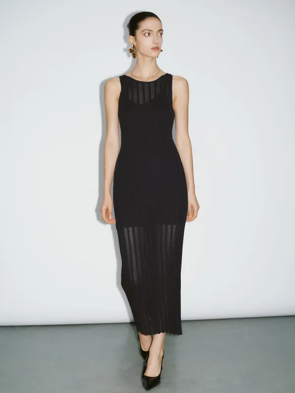 Boat Neck Skinny Knitted Dress sold by Urban Revivo