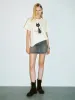 Cat Printed Crew Neck Straight T-Shirt sold by Urban Revivo