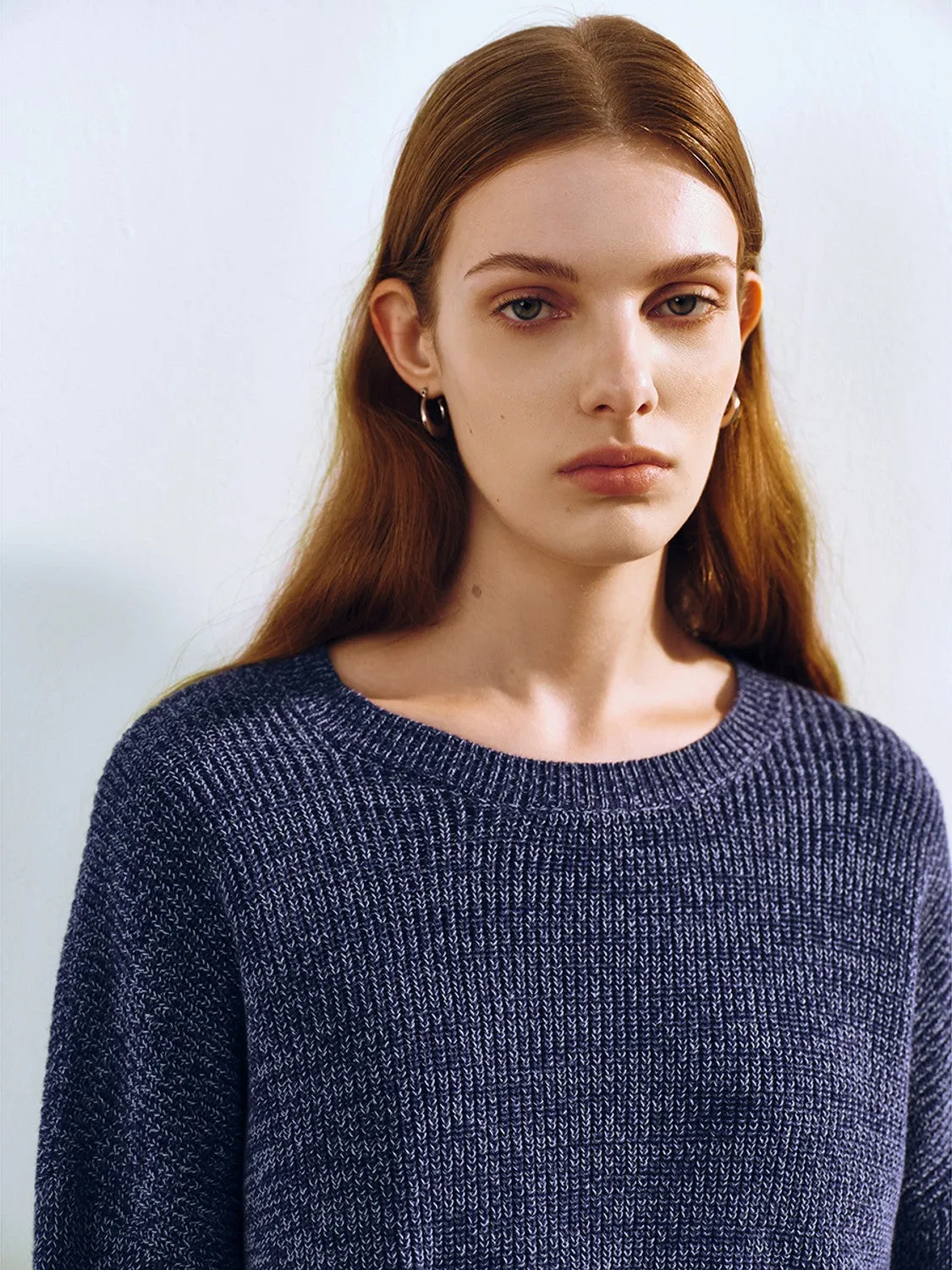 Crew Neck Loose Knitted T-Shirt sold by Urban Revivo product image thumbnail 5