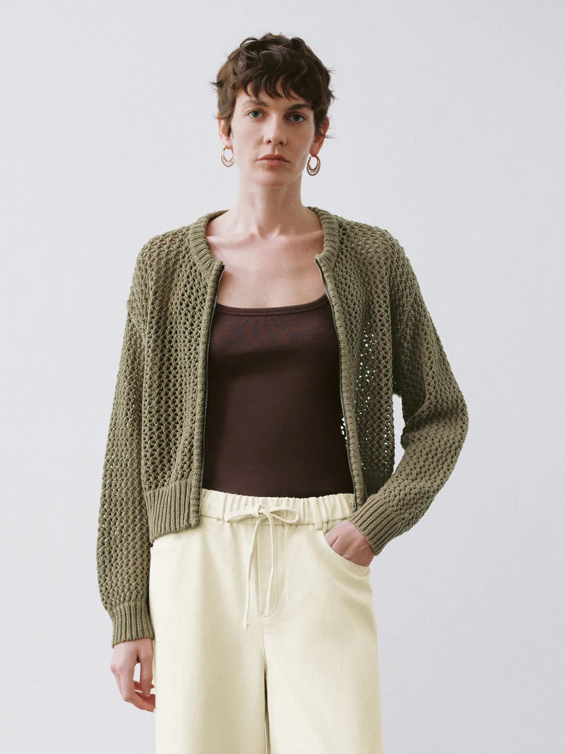 Cropped Knitted Cardigans sold by Urban Revivo
