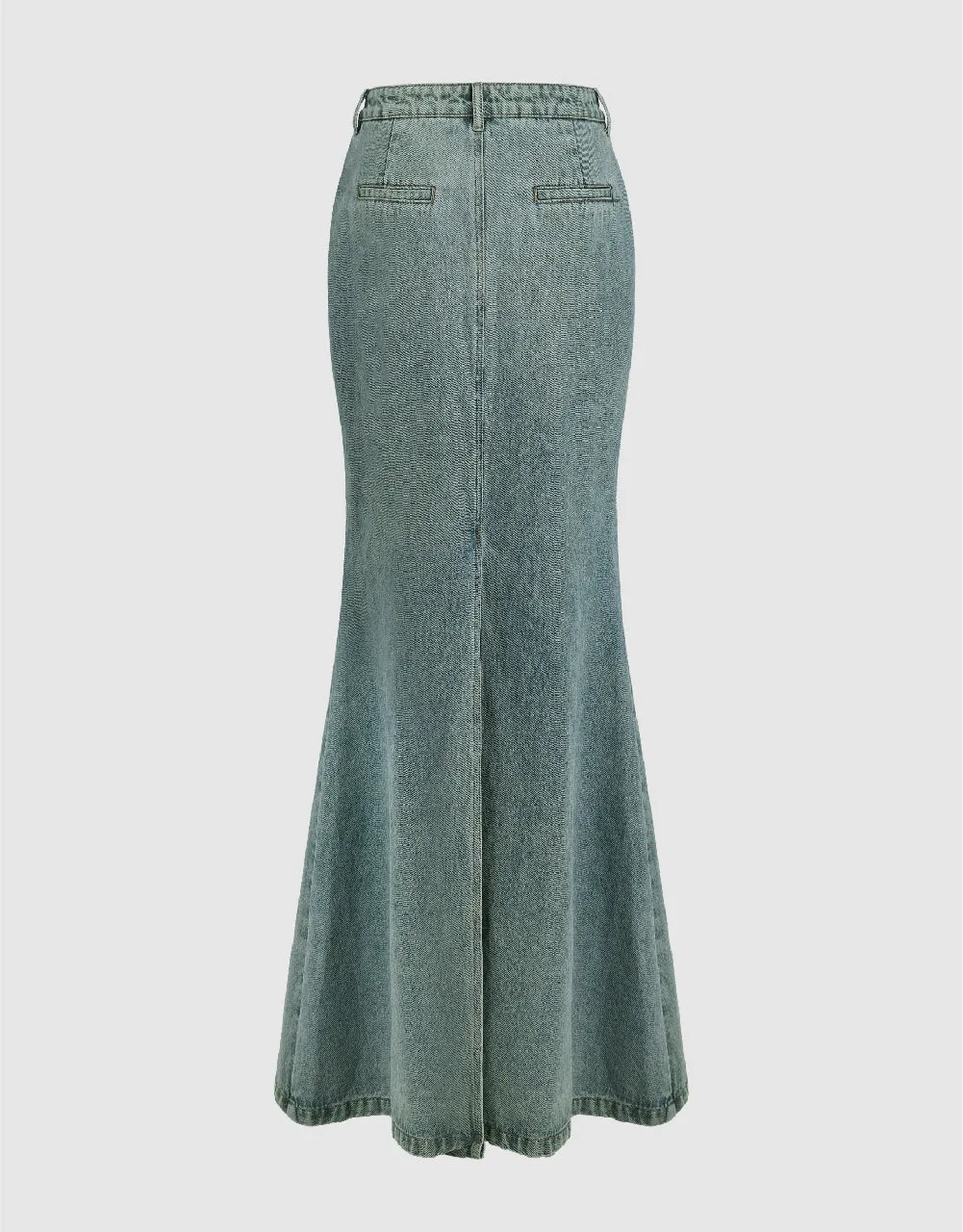 Maxi Fishtail Denim Skirt sold by Urban Revivo product image thumbnail 3