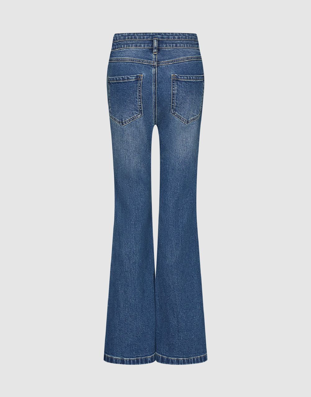 Split Hem Flare Jeans sold by Urban Revivo product image thumbnail 3