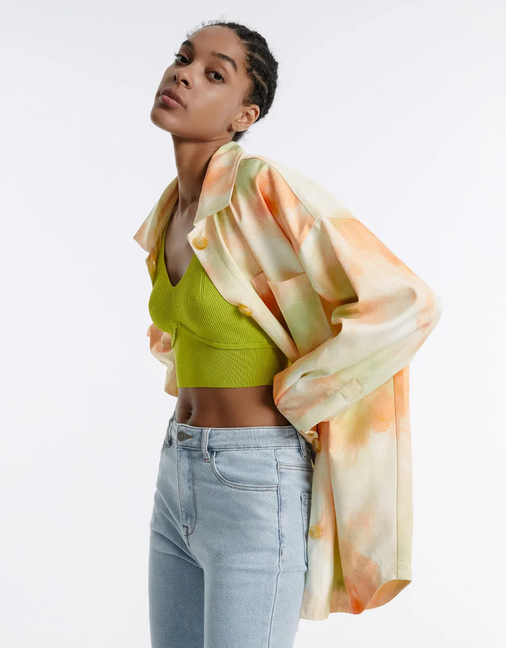 Tie Dye Oversized Jacket sold by Urban Revivo product image thumbnail 2