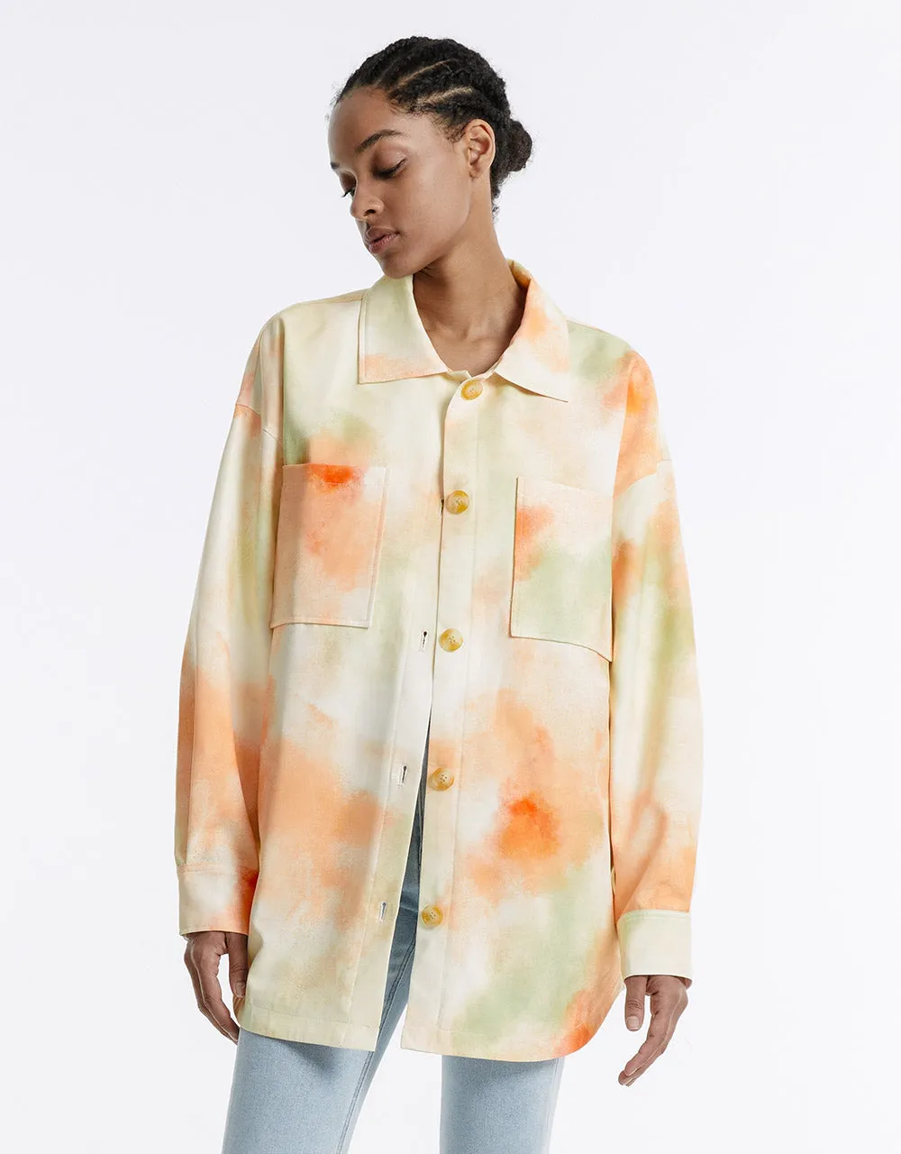 Tie Dye Oversized Jacket sold by Urban Revivo product image thumbnail 3