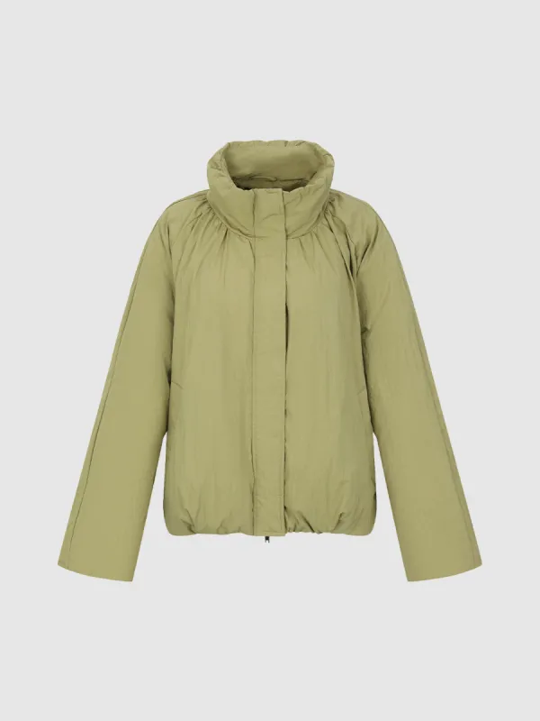 Zipper Fly Down Outerwear sold by Urban Revivo