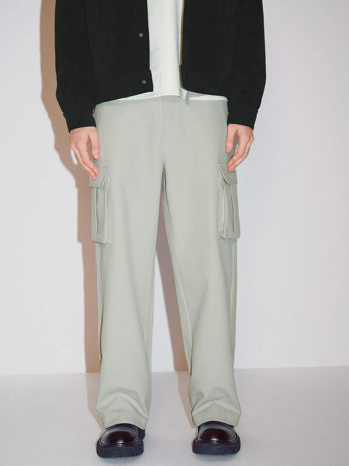 Wide-Leg Cargo Pants sold by Urban Revivo product image thumbnail 2