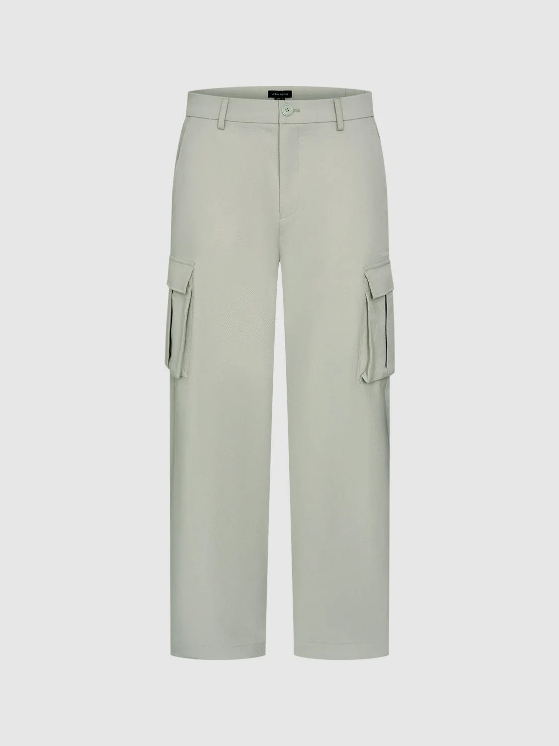 Wide-Leg Cargo Pants sold by Urban Revivo