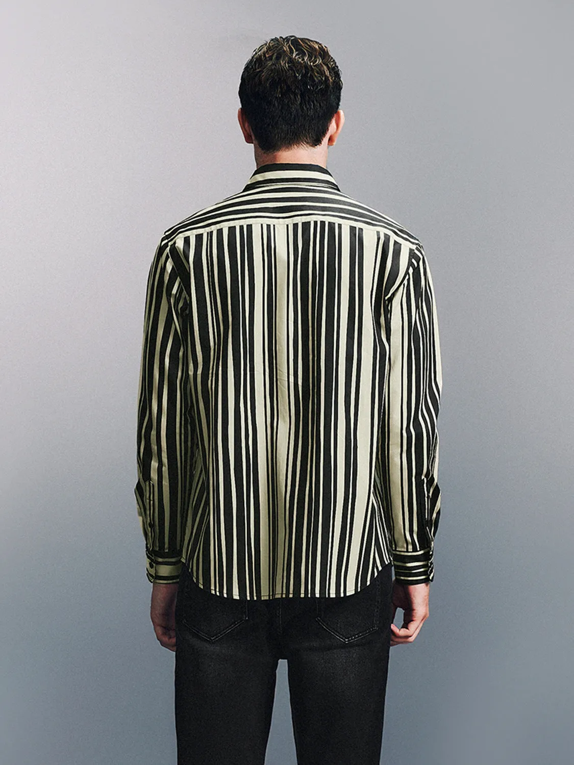 Striped Button Up Regular Shirts sold by Urban Revivo product image thumbnail 2