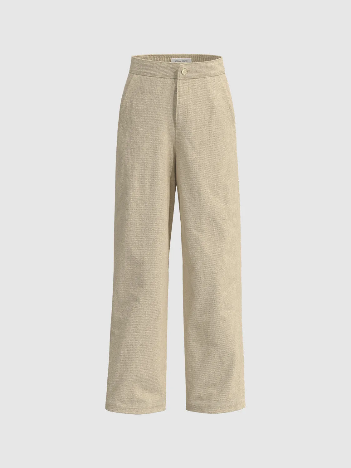 Straight Wide-Leg Pants sold by Urban Revivo product image thumbnail 3