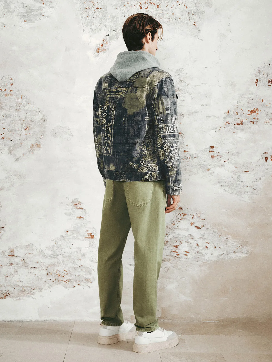 Printed Denim Trucker Jackets sold by Urban Revivo product image thumbnail 3