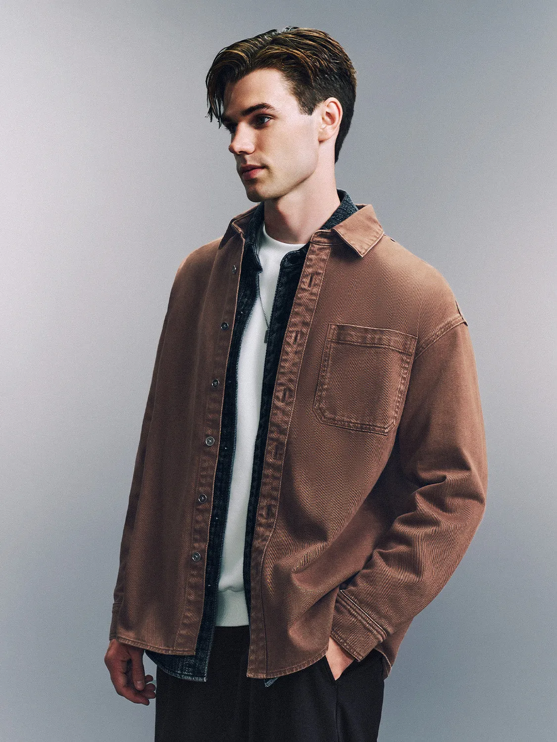 Loose Denim Shirts sold by Urban Revivo product image thumbnail 2