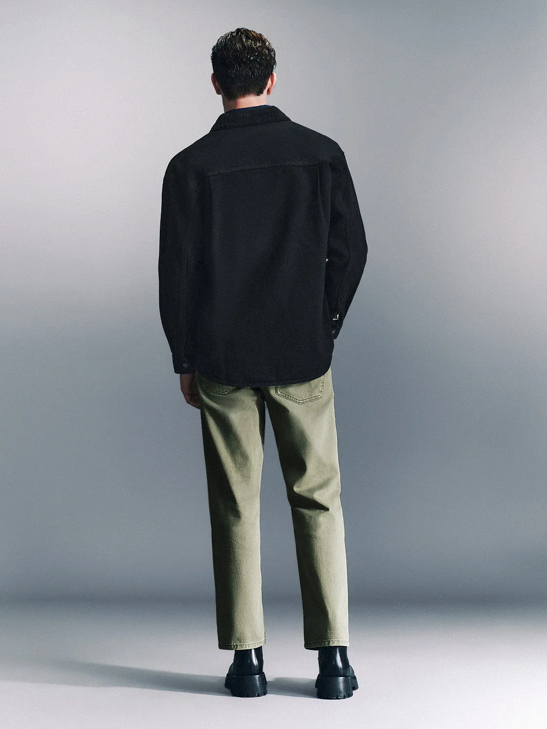 Loose Button Up Denim Shirts sold by Urban Revivo product image thumbnail 3