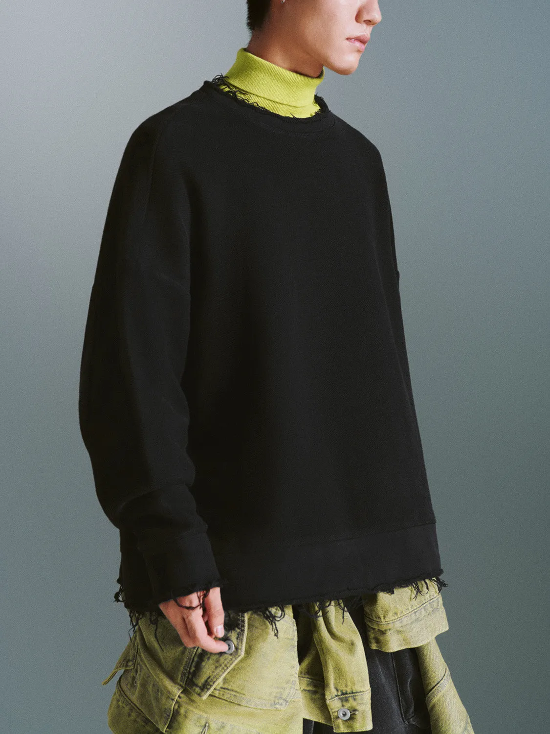 Crew Neck Sweatshirts sold by Urban Revivo product image thumbnail 2