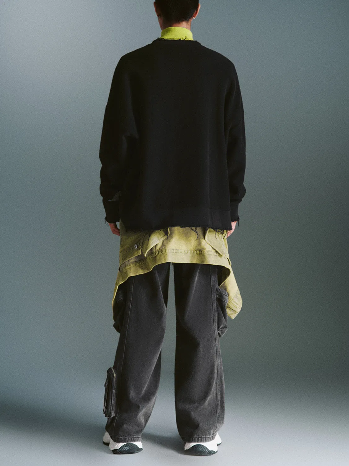 Crew Neck Sweatshirts sold by Urban Revivo product image thumbnail 3