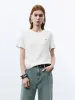 Crew Neck Straight T-Shirt sold by Urban Revivo