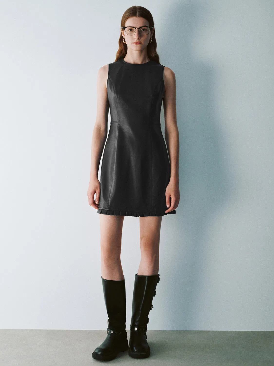 Crew Neck A-Line Dress sold by Urban Revivo product image thumbnail 4
