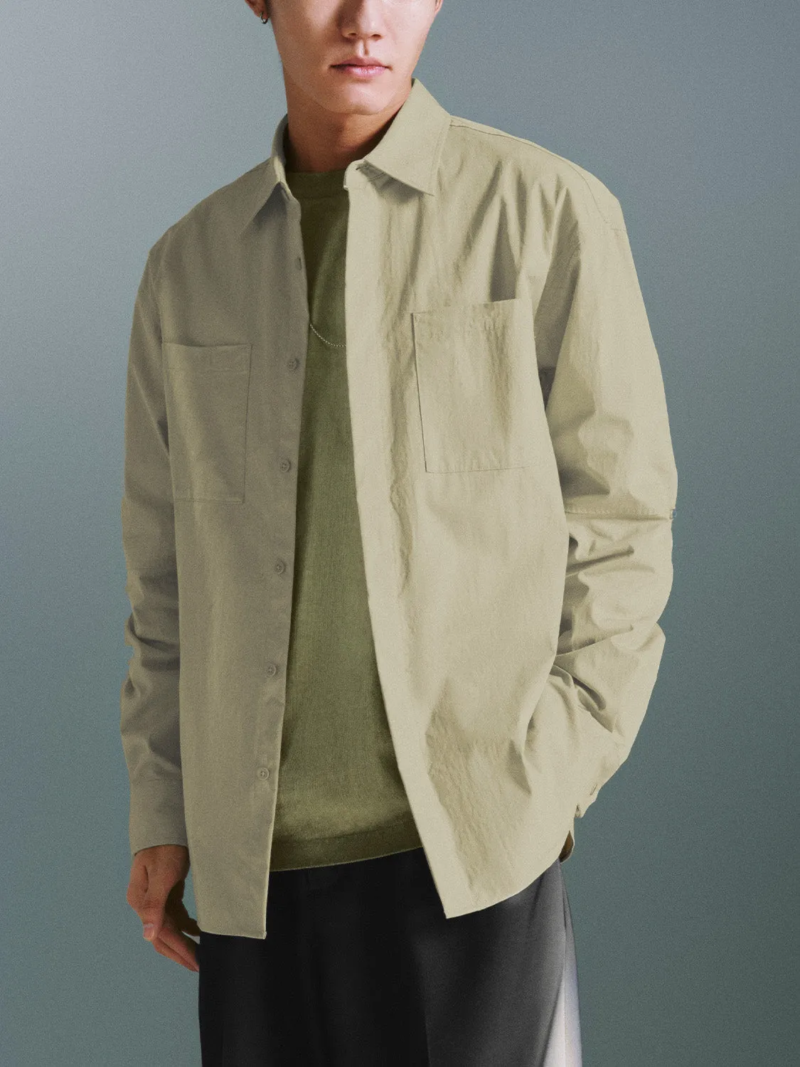 Button Up Loose Shirts sold by Urban Revivo product image thumbnail 2