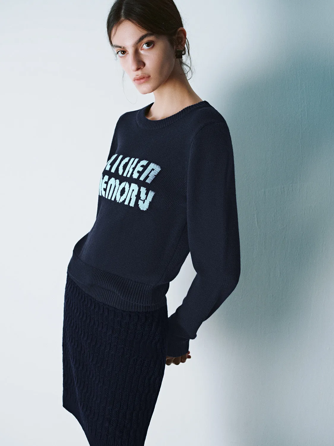 Long Sleeve Knitted T-Shirts sold by Urban Revivo product image thumbnail 2