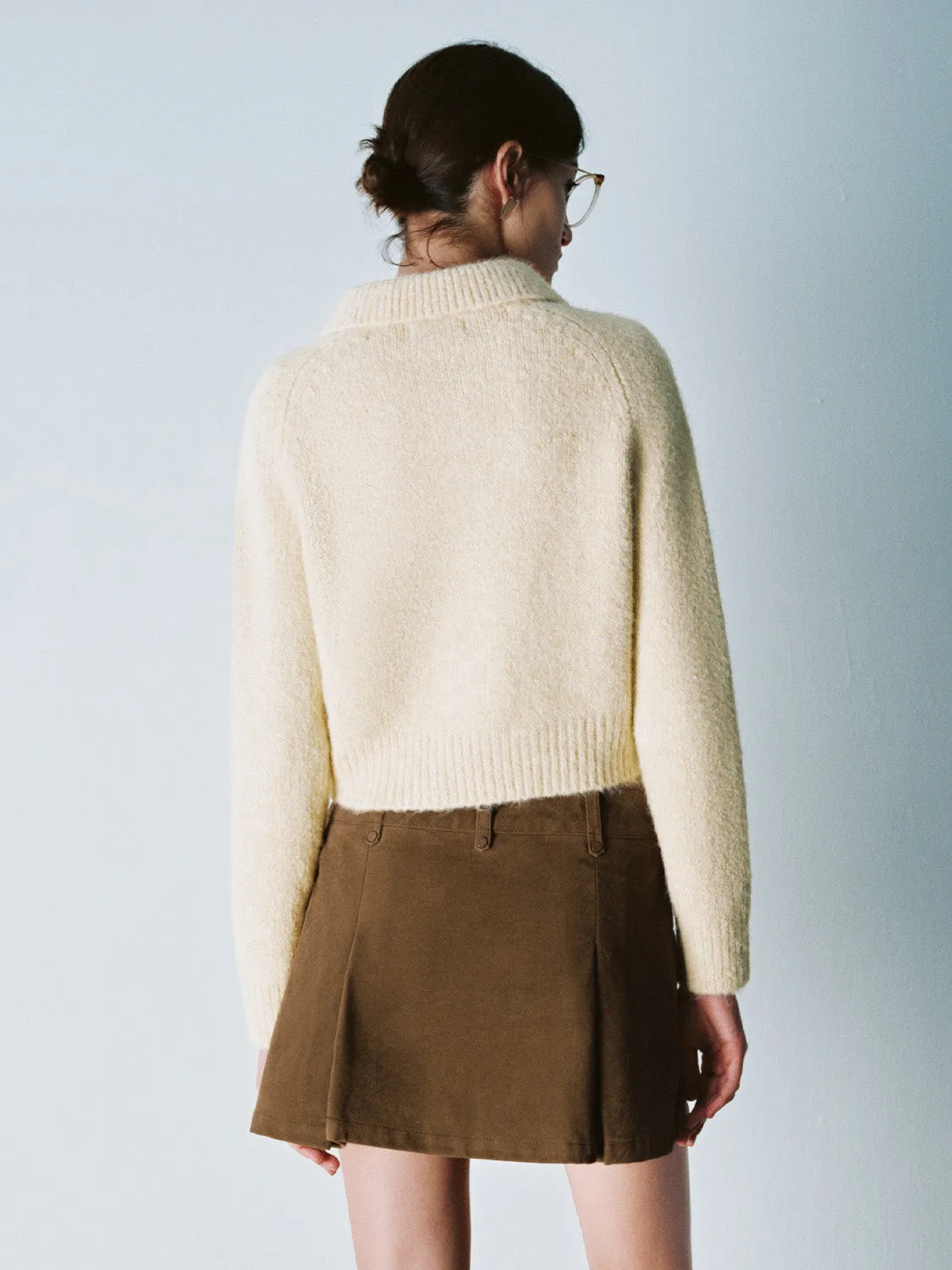 Shirt Collar Knitted Cardigans sold by Urban Revivo product image thumbnail 3