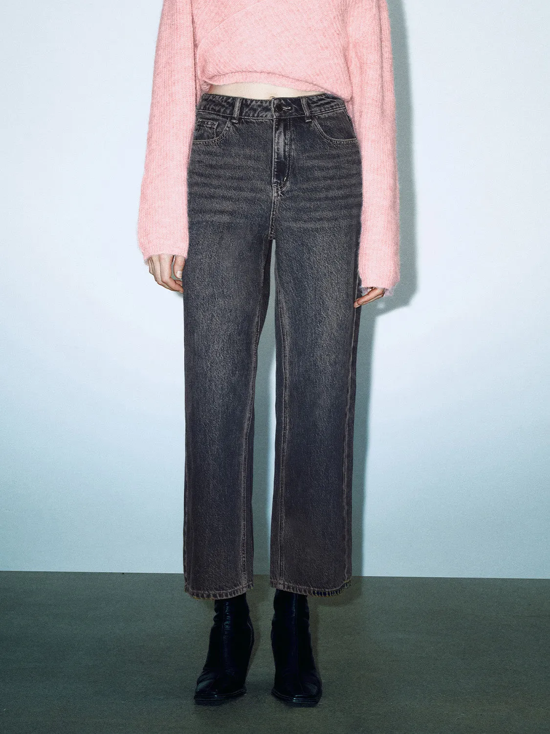 High Rise Denim Jeans sold by Urban Revivo product image thumbnail 2