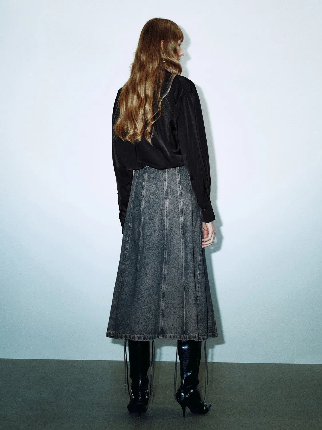 Loose Fishtail Denim Skirts sold by Urban Revivo product image thumbnail 4