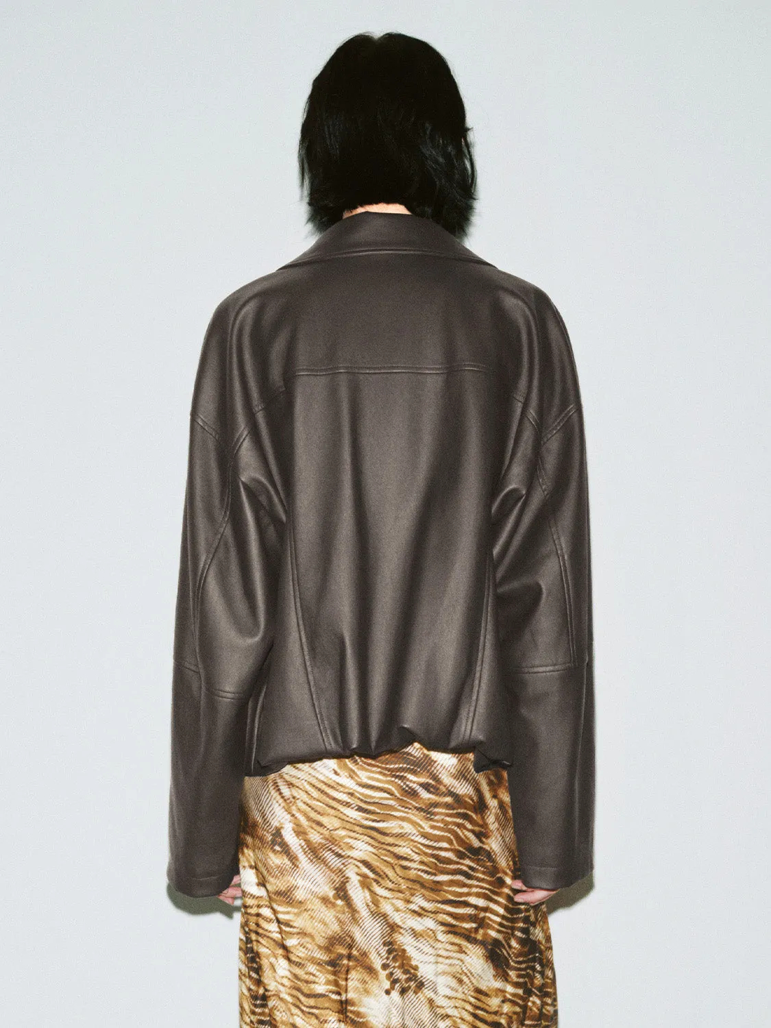 Loose Vegan Leather Jackets sold by Urban Revivo product image thumbnail 3