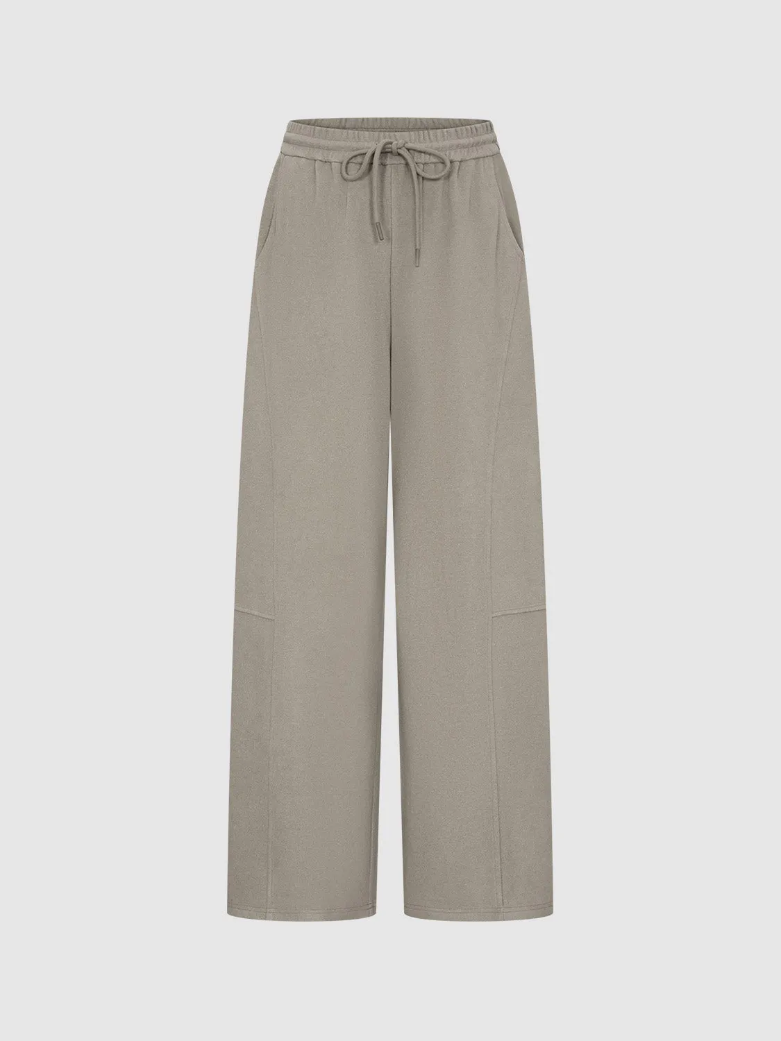 Drawstring Loose Barrel Pants sold by Urban Revivo