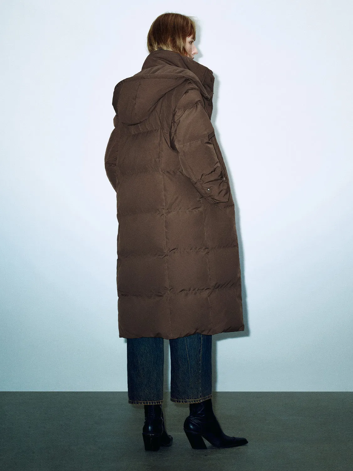 Long Loose Padded Down Outerwear sold by Urban Revivo product image thumbnail 3