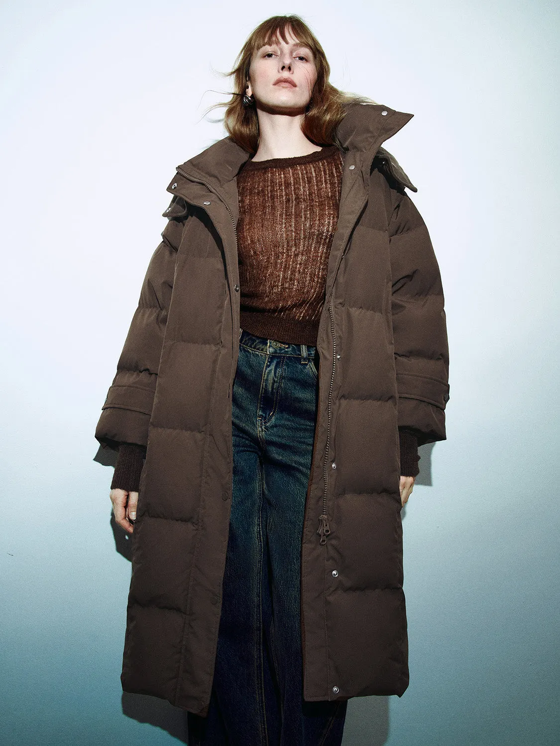 Long Loose Padded Down Outerwear sold by Urban Revivo product image thumbnail 2