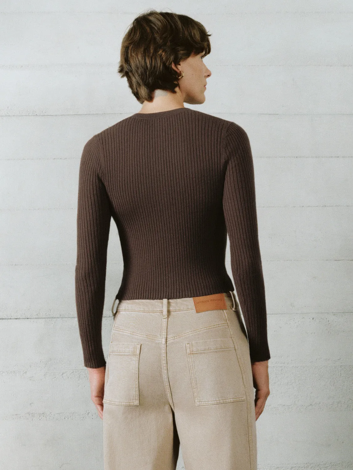 Button Up Loose Knitted Cardigans sold by Urban Revivo product image thumbnail 3