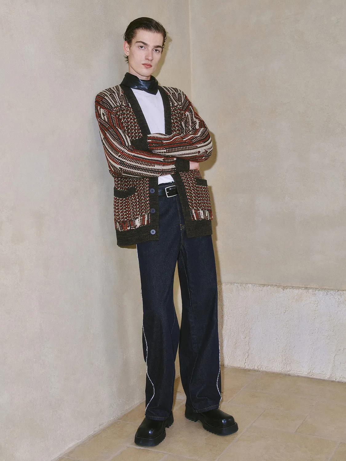 Loose Knitted Cardigans sold by Urban Revivo product image thumbnail 4