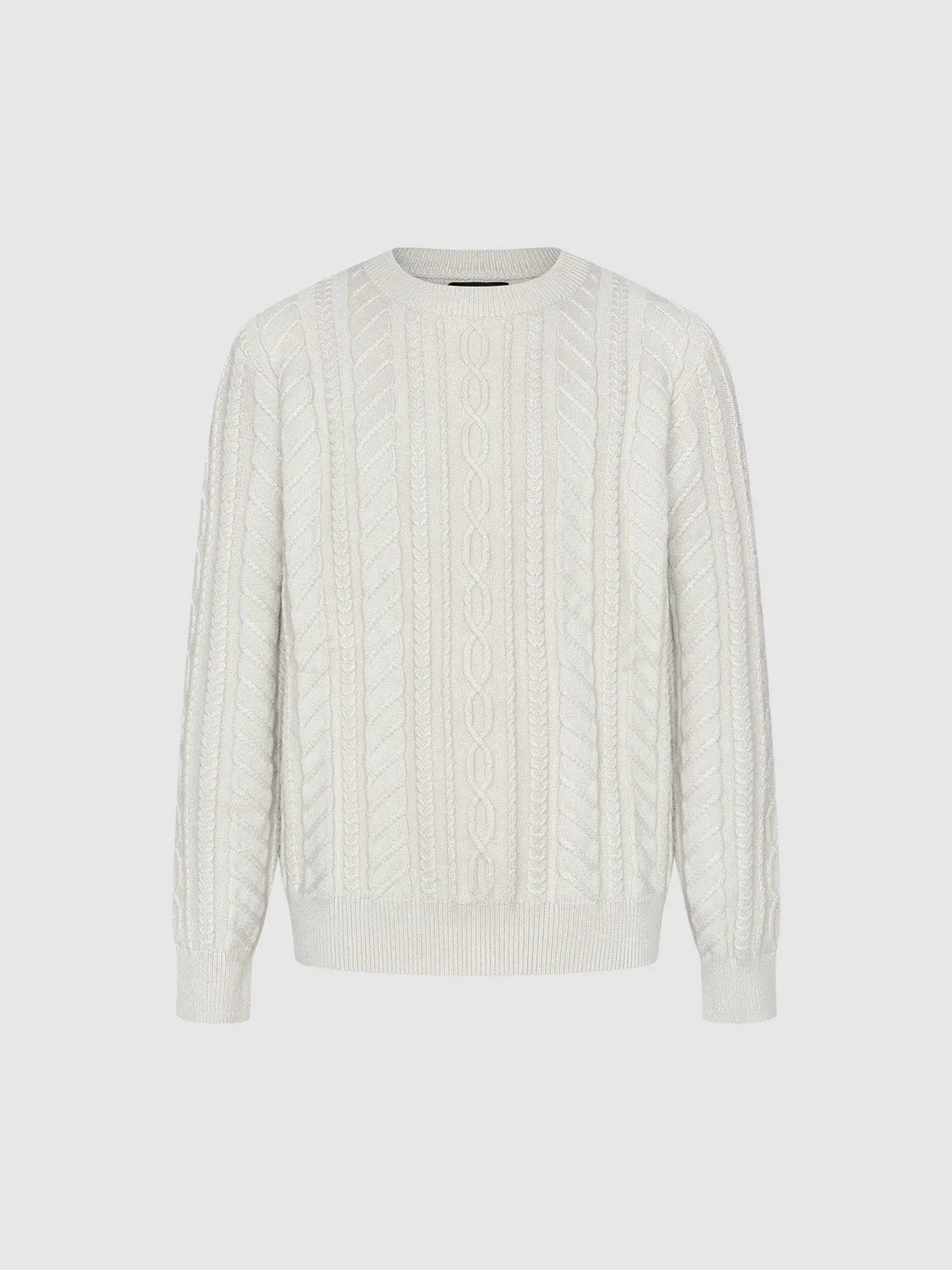 Cable Knitted Crew Neck T-Shirts sold by Urban Revivo