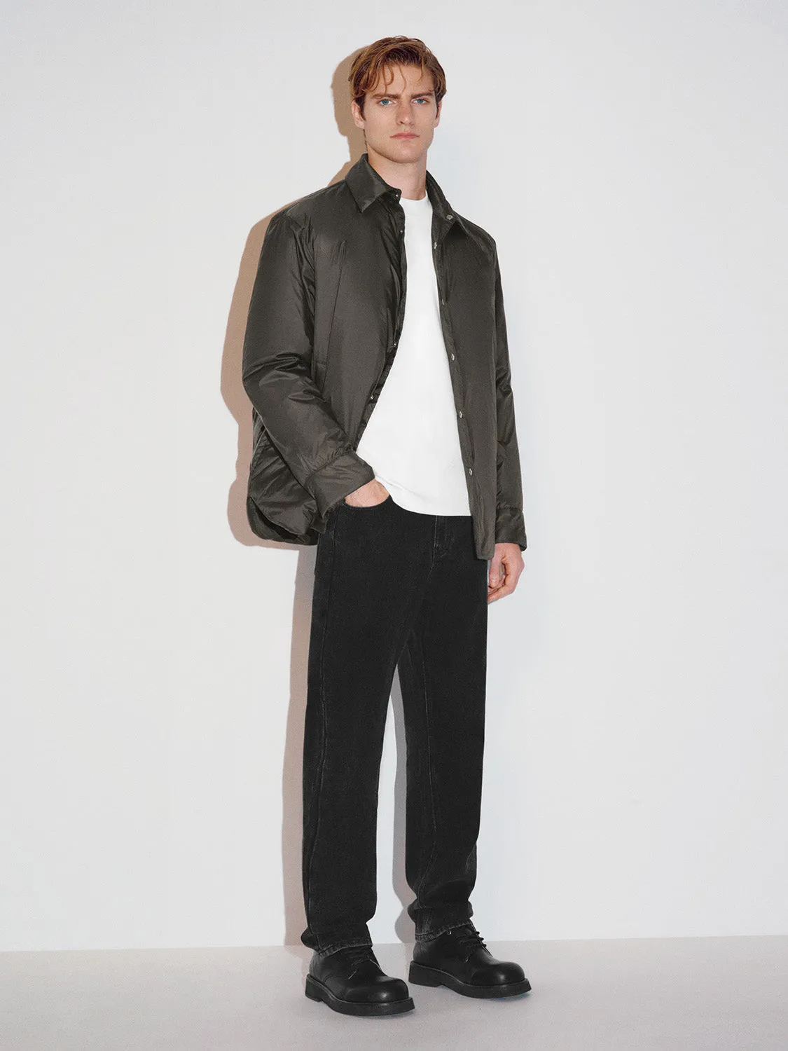 Shirt Collar Down Outerwear sold by Urban Revivo product image thumbnail 4