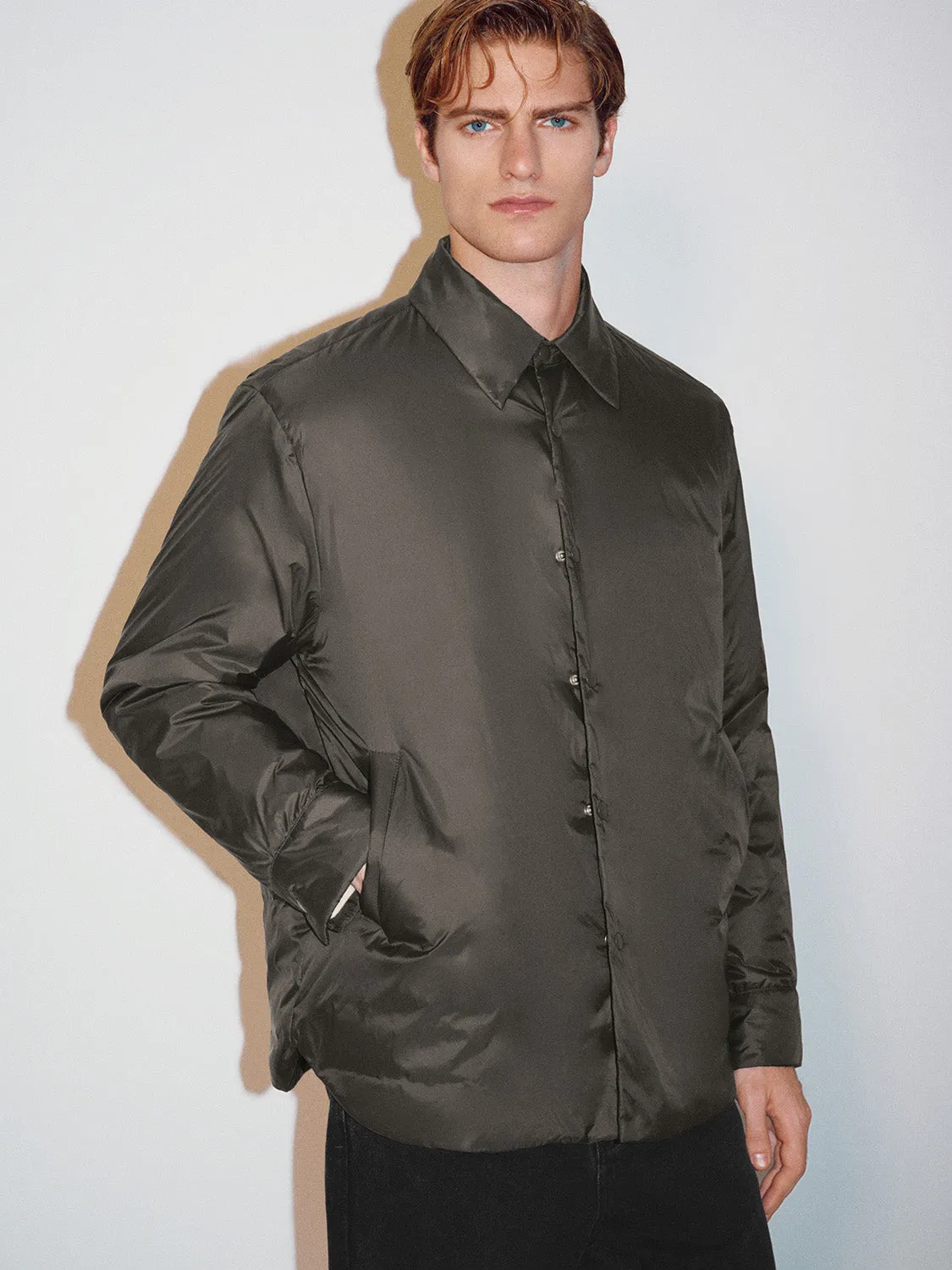 Shirt Collar Down Outerwear sold by Urban Revivo product image thumbnail 2