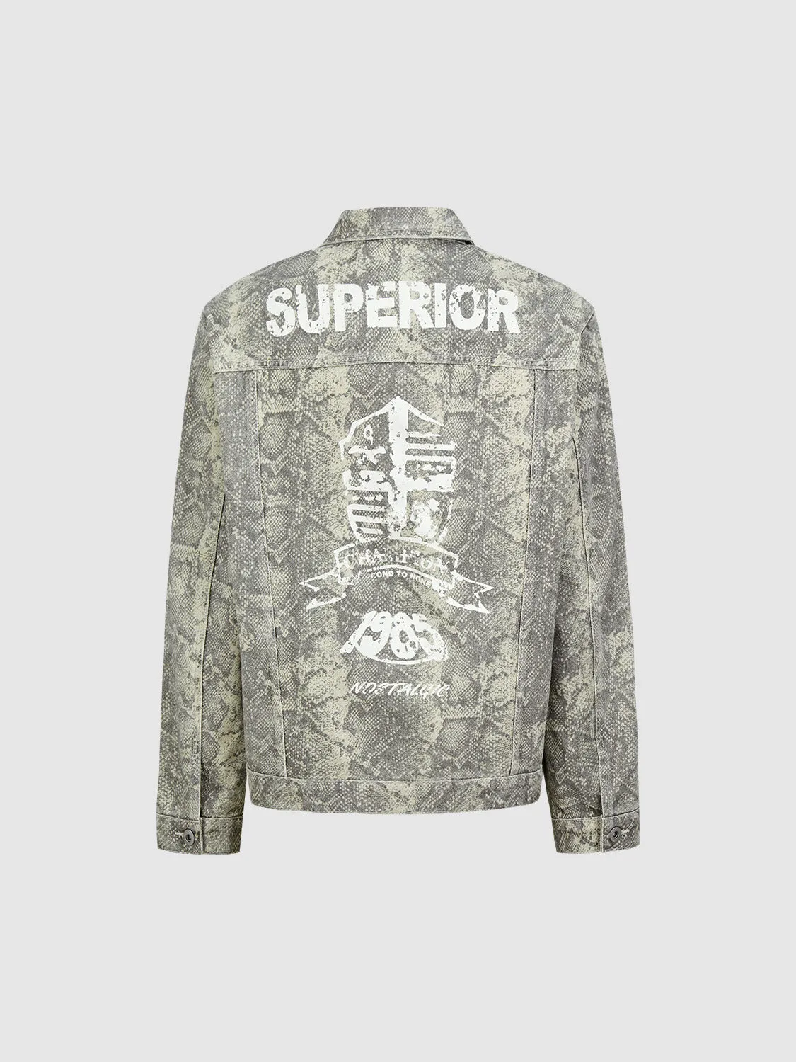 Animal Print Denim Jackets sold by Urban Revivo product image thumbnail 2