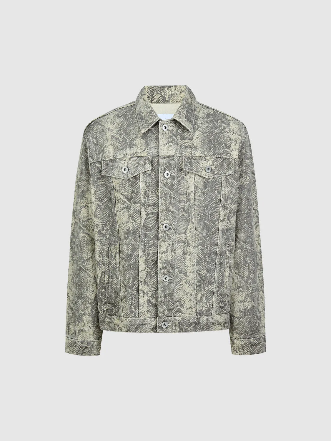 Animal Print Denim Jackets sold by Urban Revivo product image thumbnail 3