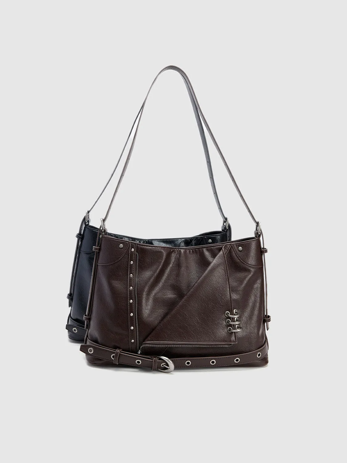 Vegan Leather Large Shoulder Bags sold by Urban Revivo product image thumbnail 5