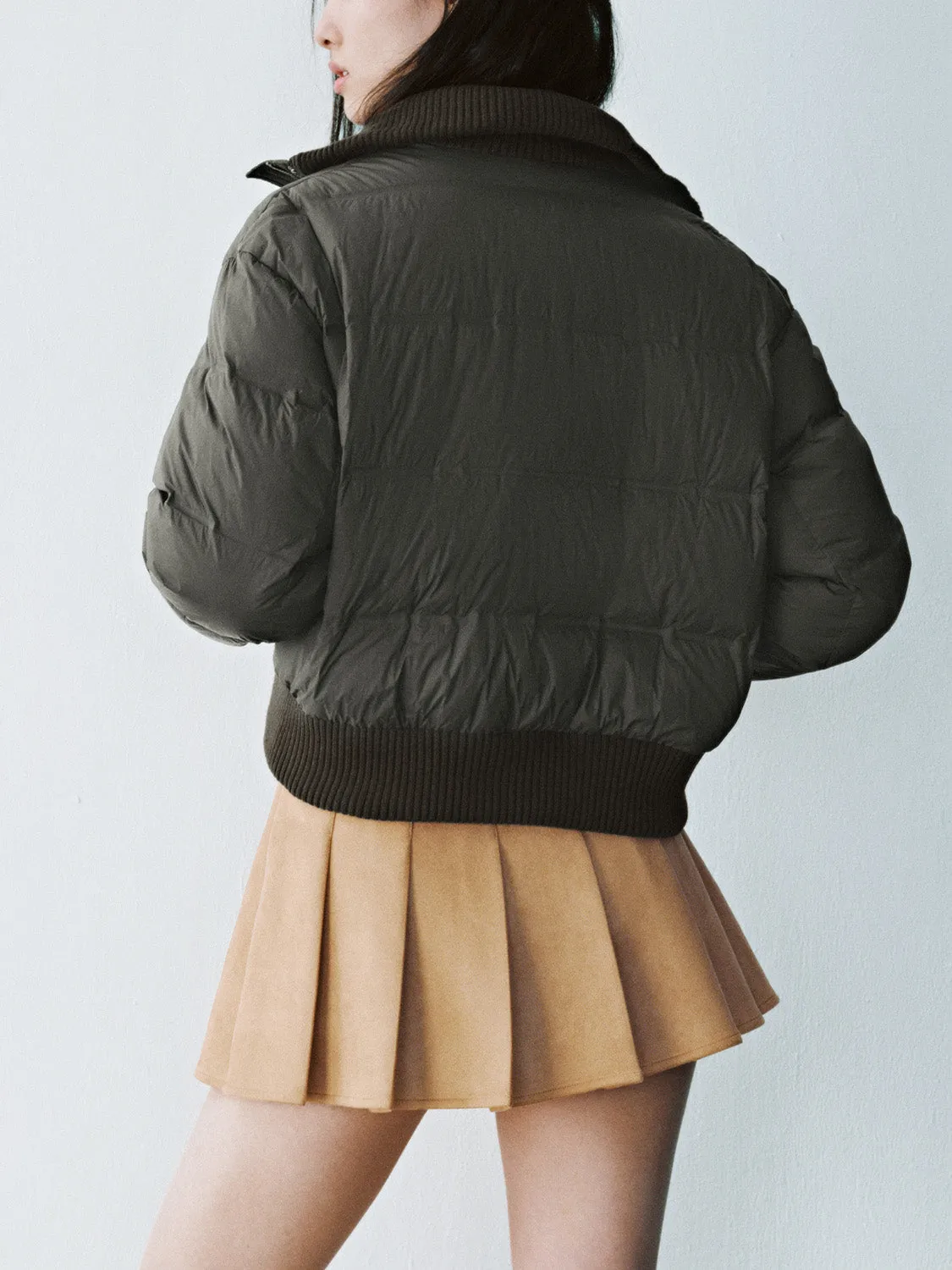 Cropped Loose Padded Down Outerwear sold by Urban Revivo product image thumbnail 3