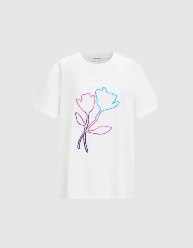 Crew Neck Straight T-Shirt sold by Urban Revivo