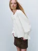 Ruffle Hem Crew Neck Shirts sold by Urban Revivo