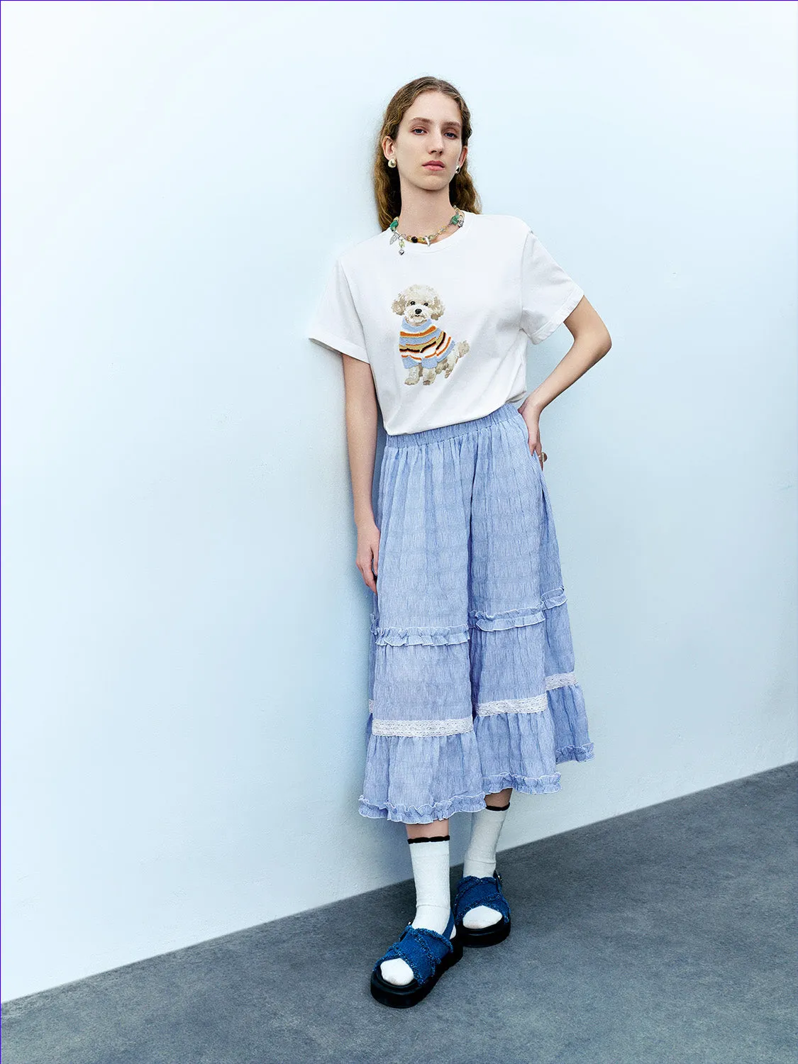 Puppy Printed Crew Neck T-Shirt sold by Urban Revivo product image thumbnail 4