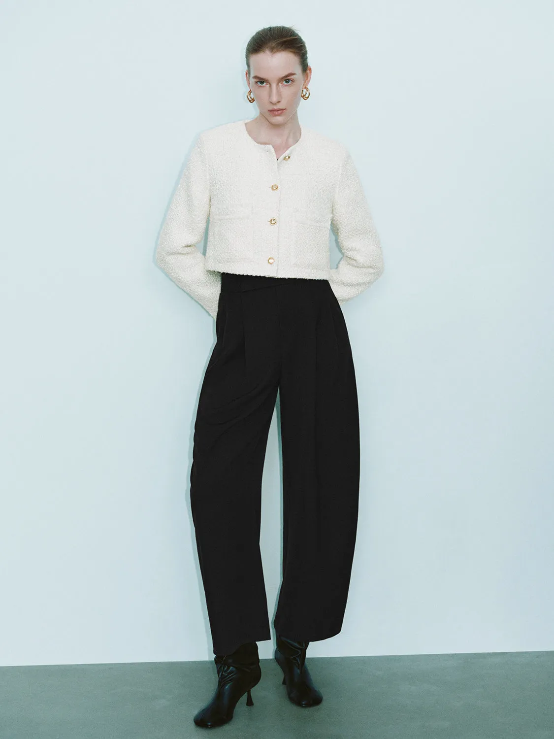 Cropped Tweed Jackets sold by Urban Revivo